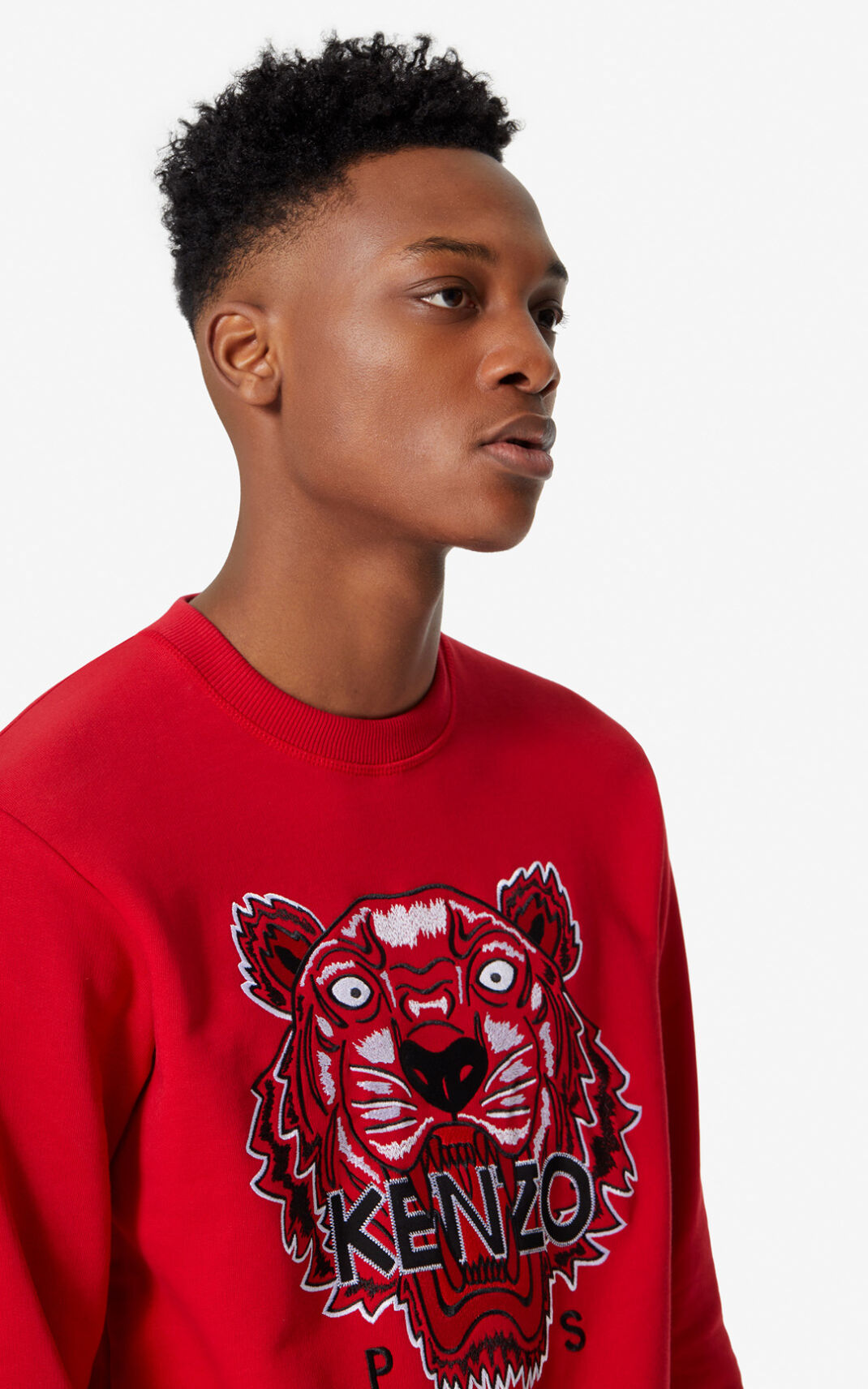 Kenzo Tiger Dukserice Muške - Crvene - Hrvatska XEUNFH609